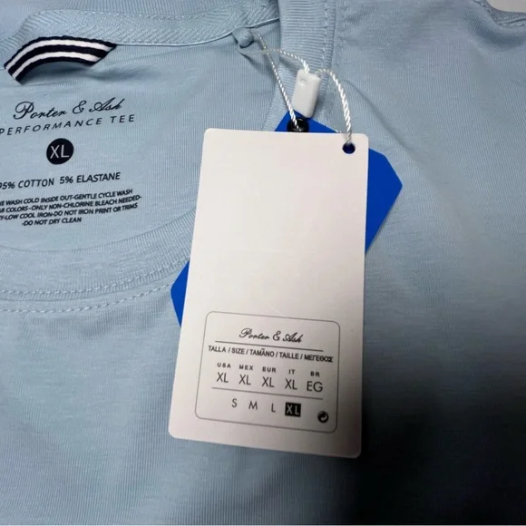 Porter & Ash 95% Cotton 4-way Stretch Short Sleeve Crew Neck Casual Top/Tshirt - Picture 8 of 9